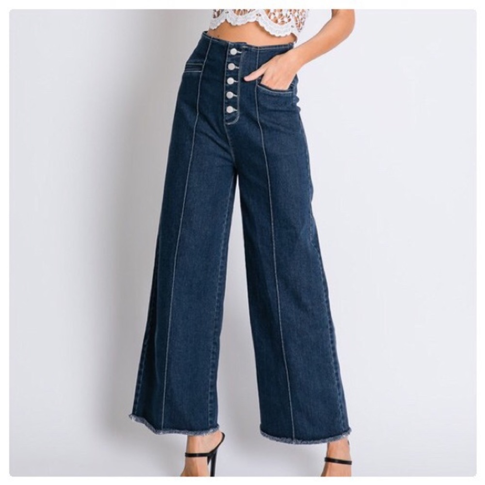 Bella High Waist Wide Leg Jeans - Picture 5 of 8